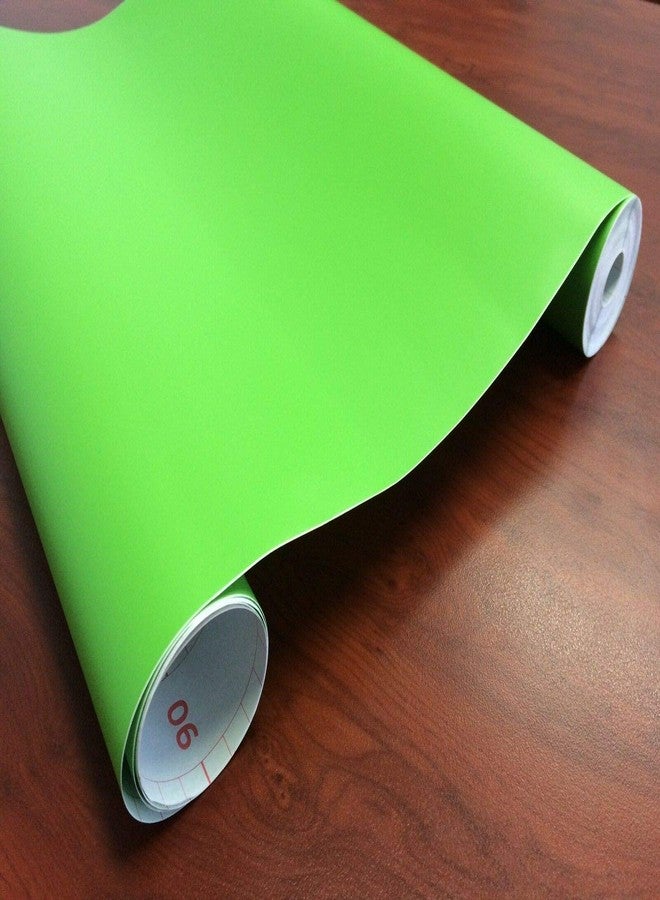 Fusion Graphix Matt Green Vinyl Contact Paper Decorative Self Adhesive Shelf Liner Waterproof Removable Peel and Stick Wallpaper for Bedroom Living Room Wall Décor (12x90 inch) - Image 3